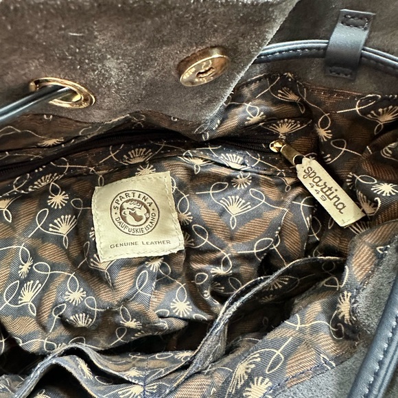 Spartina 449 Grey Suede Shoulder Bag - GUC - Picture 3 of 8